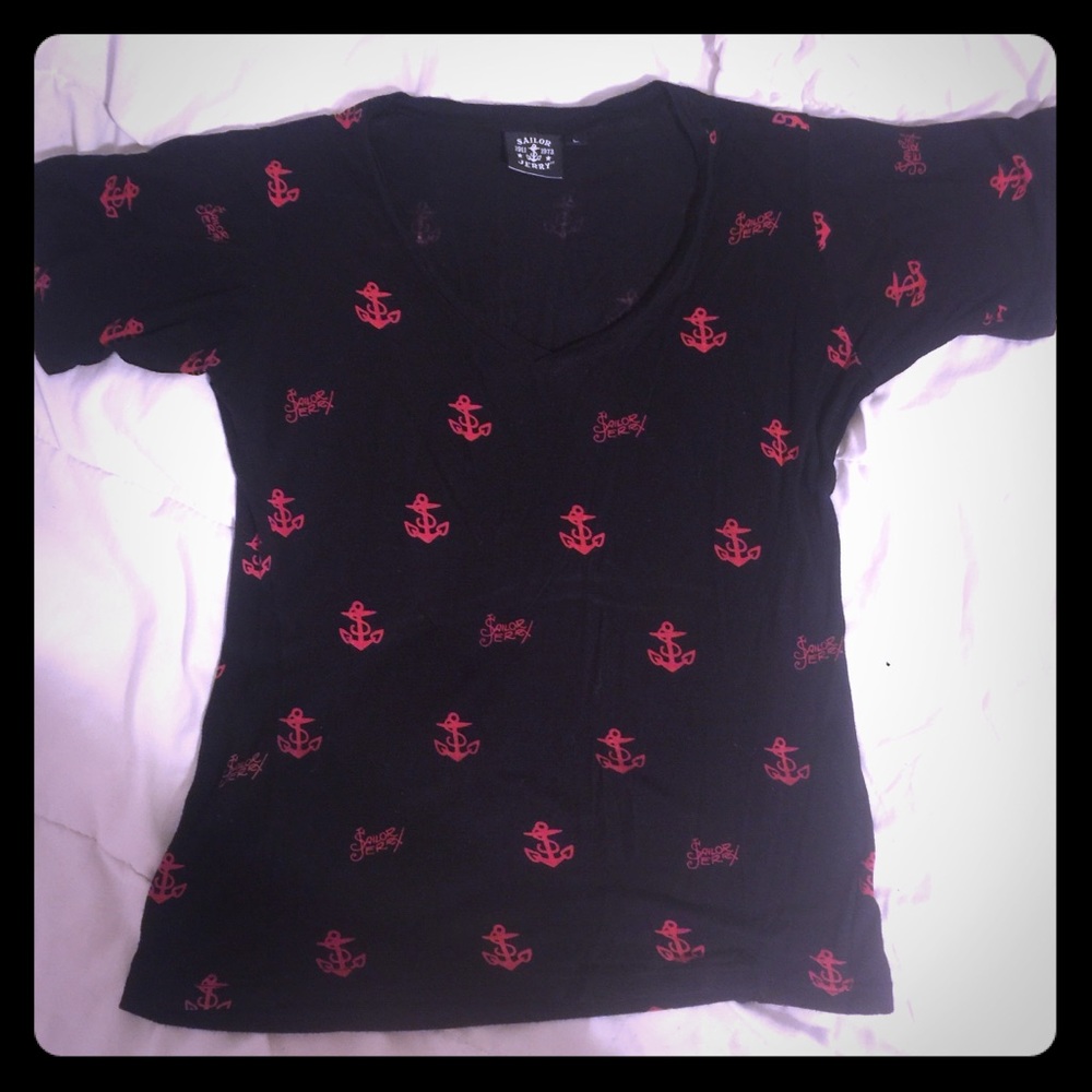 Sailor Jerry quarter sleeve tee shirt. Size Sm